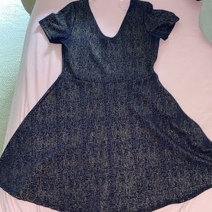 Beautiful navy blue with gold speckles